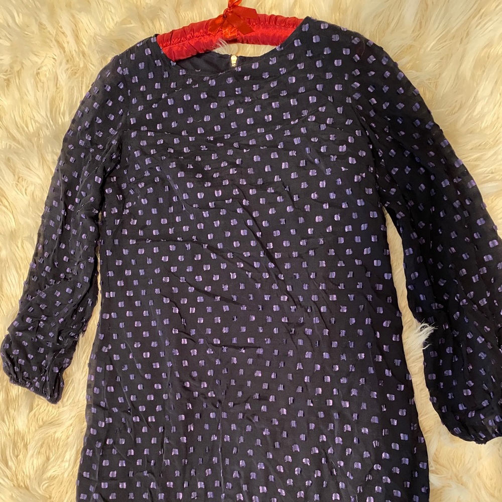 Cute black and purple polka-doted dress